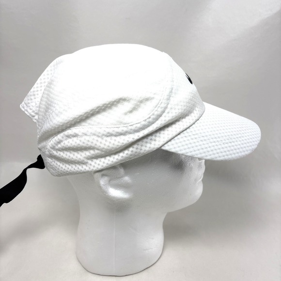 VTG Nike Hat Cap 90s Tailwind Panel White Running Mesh Men Strap Back